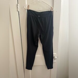 Under Armour joggers, with pockets, high waisted, black, size medium